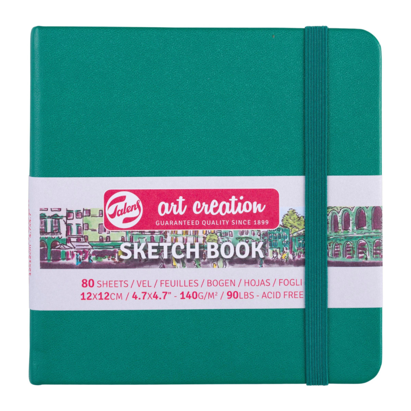 ROYAL TALENS TALENS ART CREATION SKETCHBOOK 4.7X4.7" FOREST GREEN