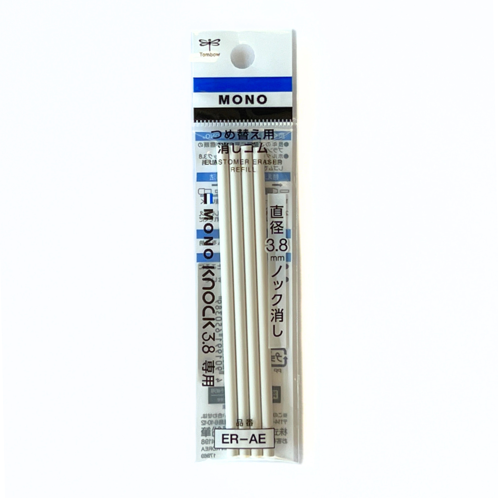 TOMBOW TOMBOW MONO KNOCK ERASER ROUND REFILL 4/PACK