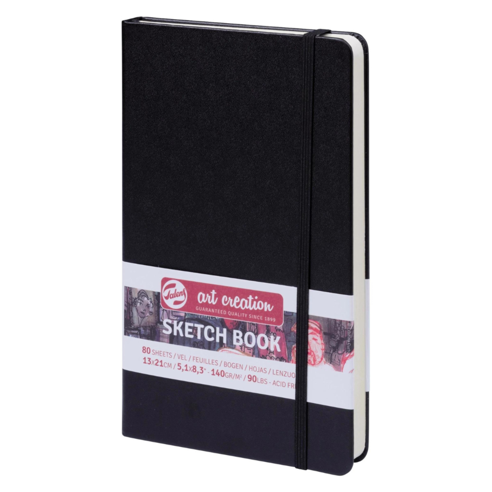 ROYAL TALENS TALENS ART CREATION SKETCHBOOK 5.1X8.3" BLACK