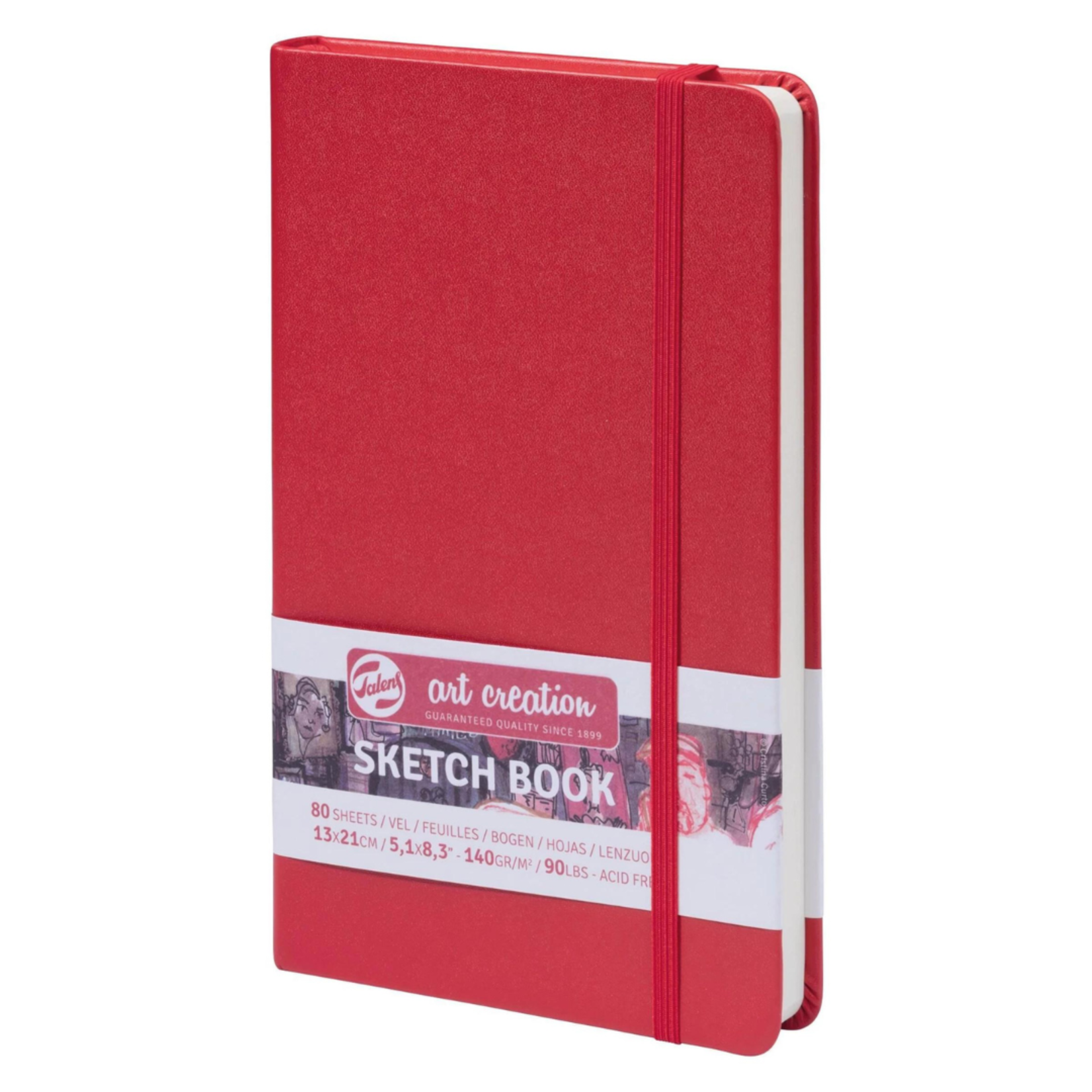 ROYAL TALENS TALENS ART CREATION SKETCHBOOK 5.1X8.3" RED