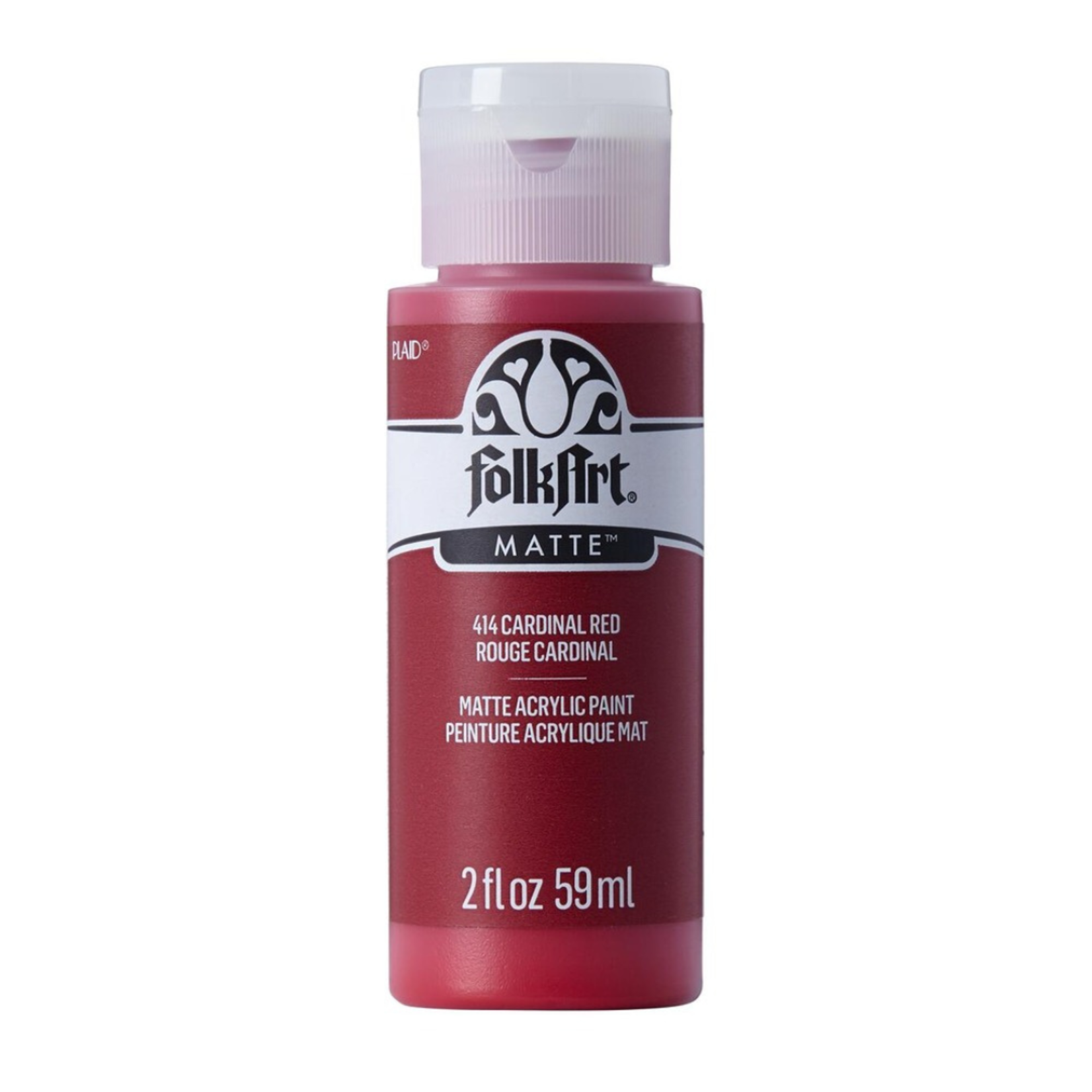 FOLKART MATTE ACRYLIC PAINT CARDINAL RED 414 2OZ