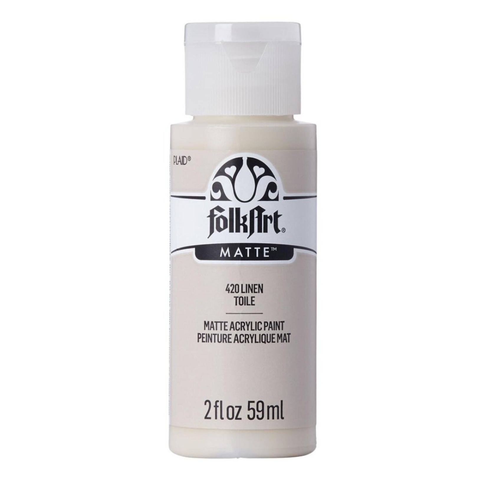 FOLKART MATTE ACRYLIC PAINT LINEN 420 2OZ