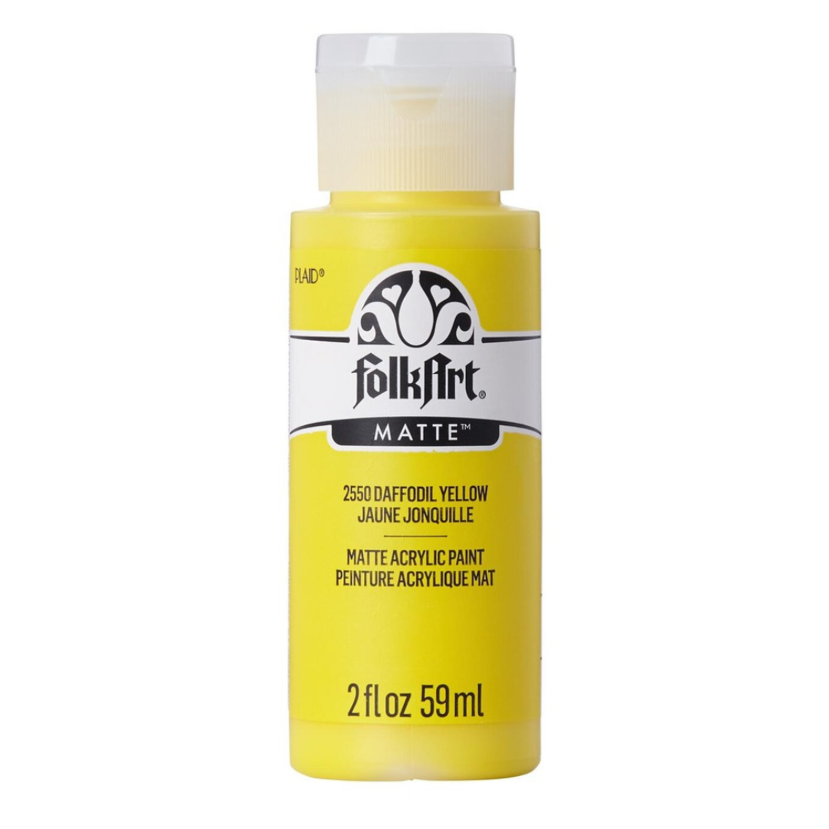 FOLKART MATTE ACRYLIC PAINT DAFFODIL YELLOW 2550 2OZ