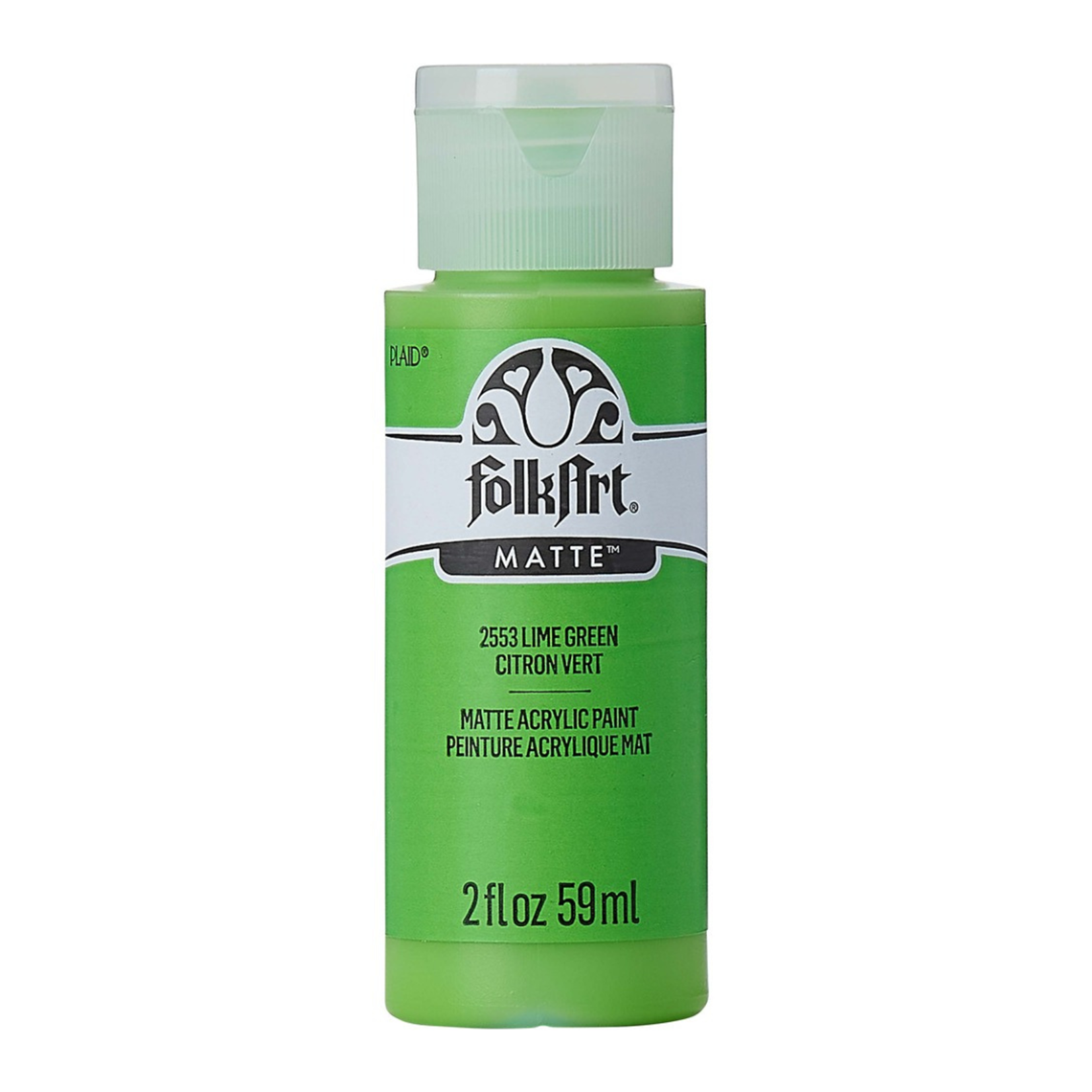 FOLKART MATTE ACRYLIC PAINT LIME GREEN 2553 2OZ