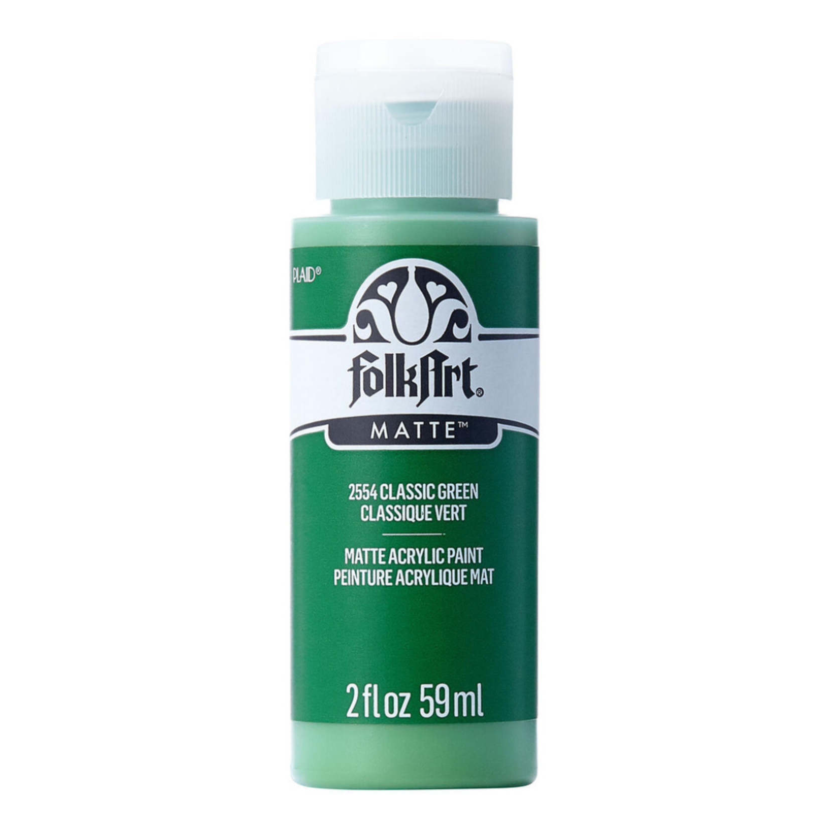 FOLKART MATTE ACRYLIC PAINT CLASSIC GREEN 2554 2OZ