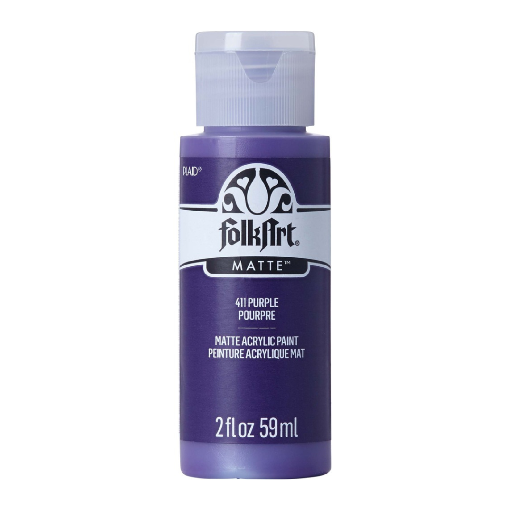 FOLKART MATTE ACRYLIC PAINT PURPLE 411 2OZ