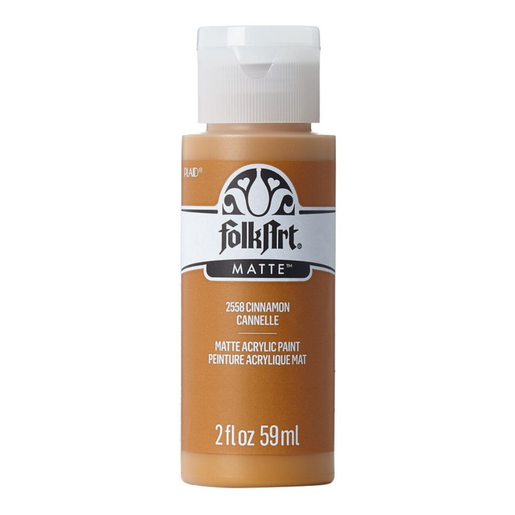 FOLKART MATTE ACRYLIC PAINT CINNAMON 2558 2OZ