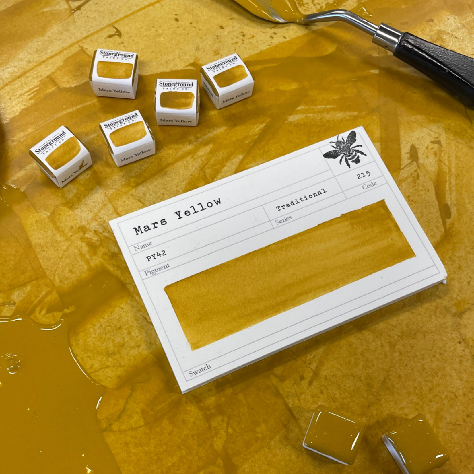 STONEGROUND STONEGROUND GOUACHE HALF PAN MARS YELLOW