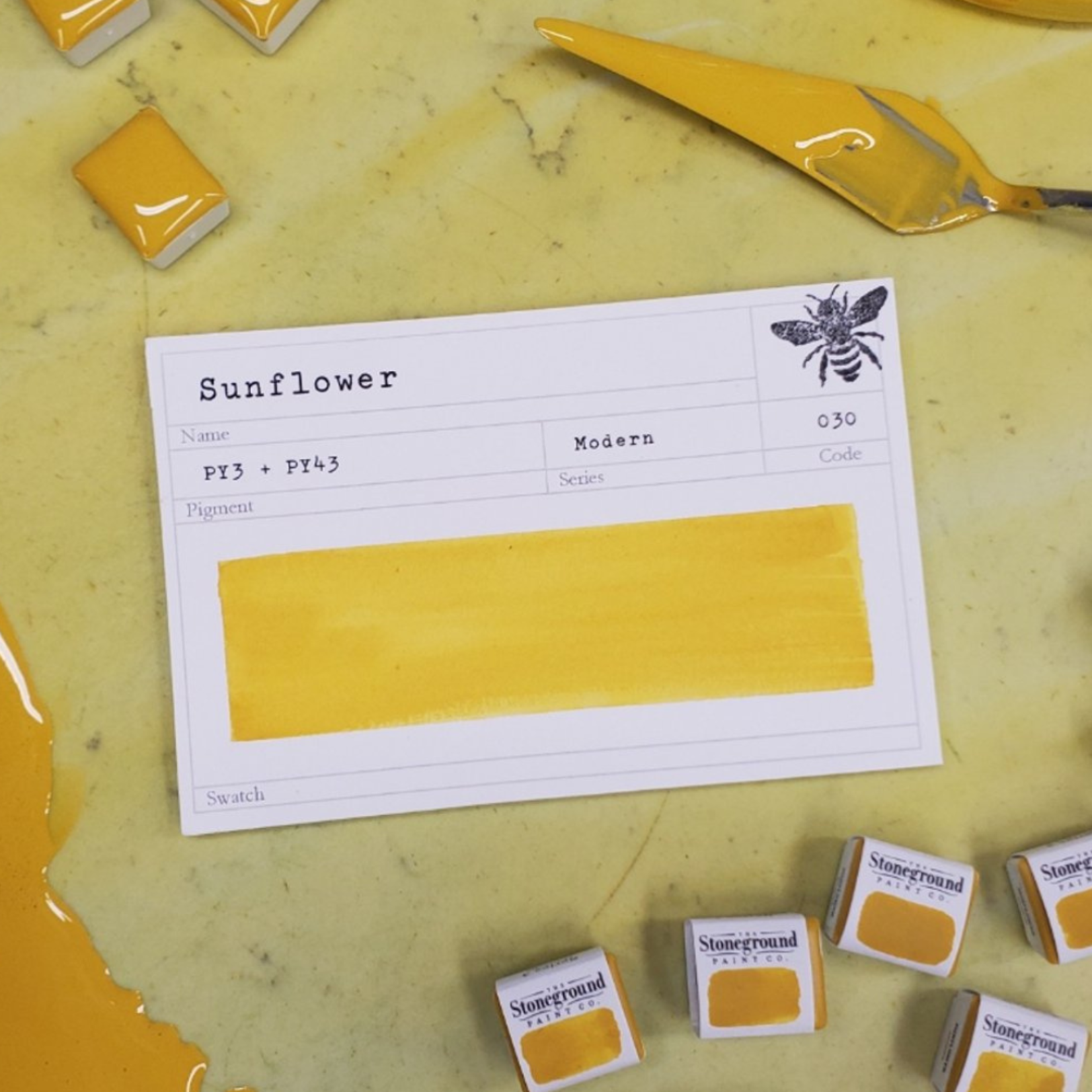 STONEGROUND STONEGROUND GOUACHE HALF PAN SUNFLOWER