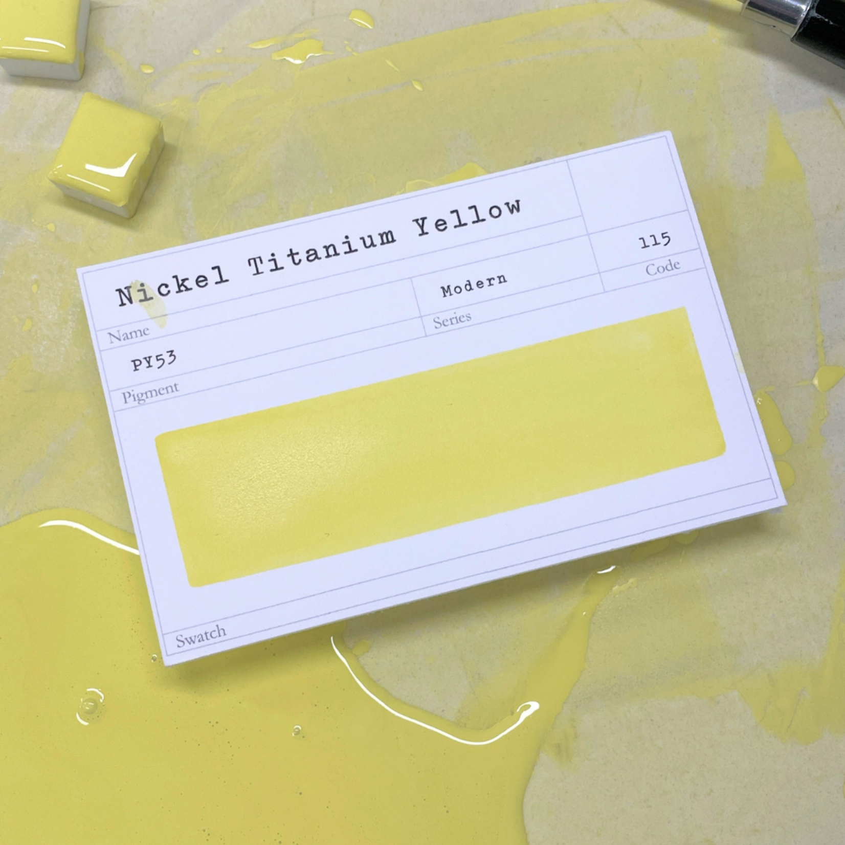 STONEGROUND STONEGROUND GOUACHE HALF PAN NICKEL TITANIUM YELLOW