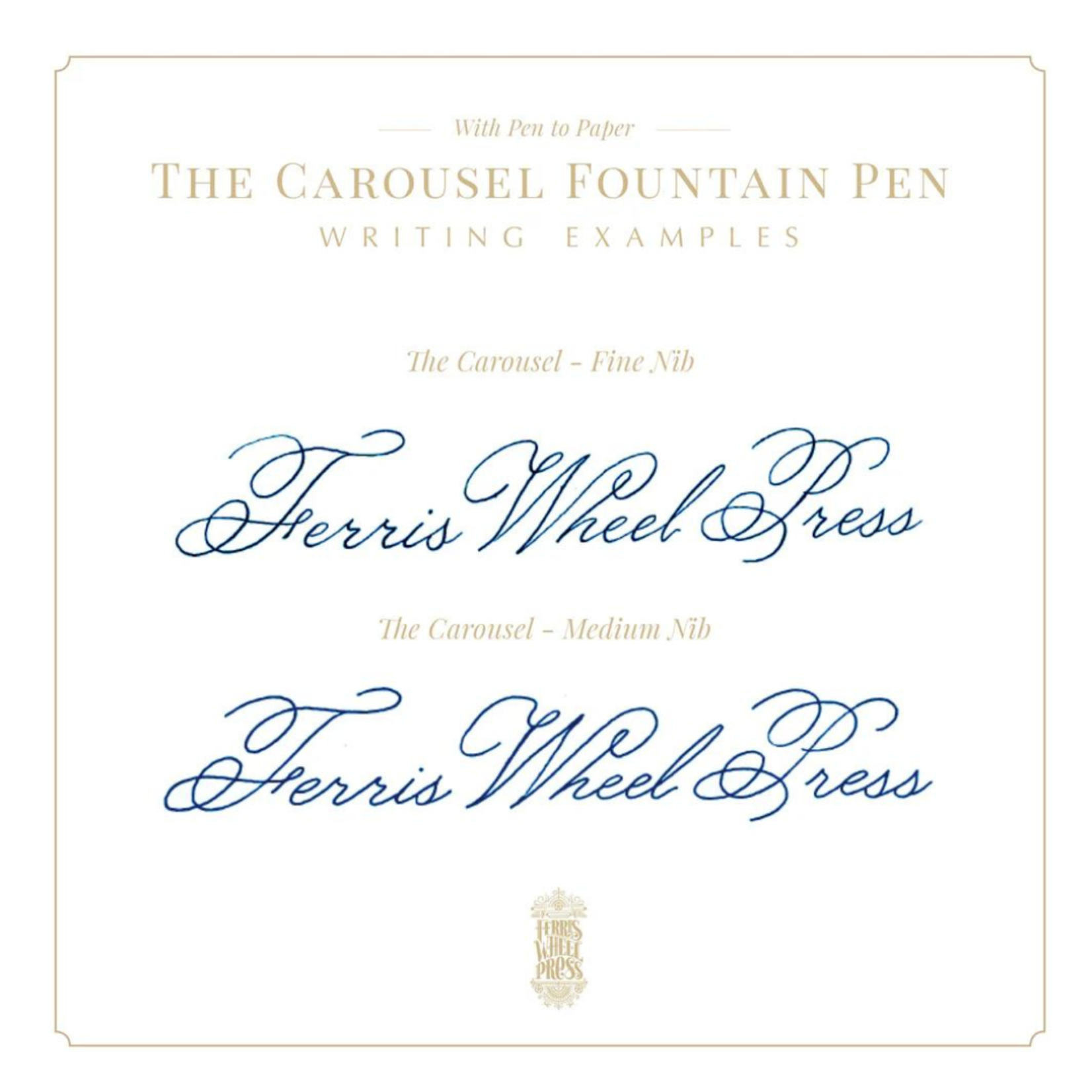 FERRIS WHEEL PRESS CAROUSEL FOUNTAIN PEN OINKING EMBERS MEDIUM NIB