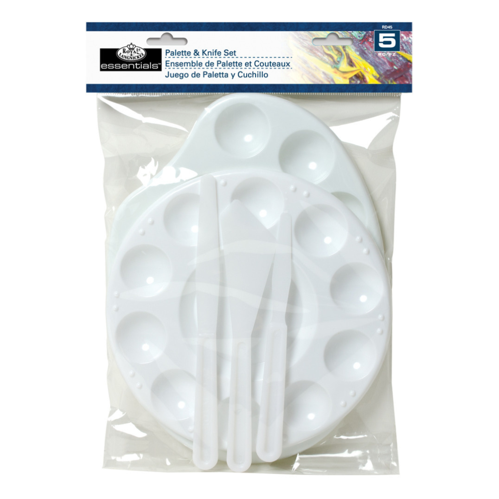 ROYAL & LANGNICKEL PALETTE AND PALETTE KNIVES SET 5/PCS