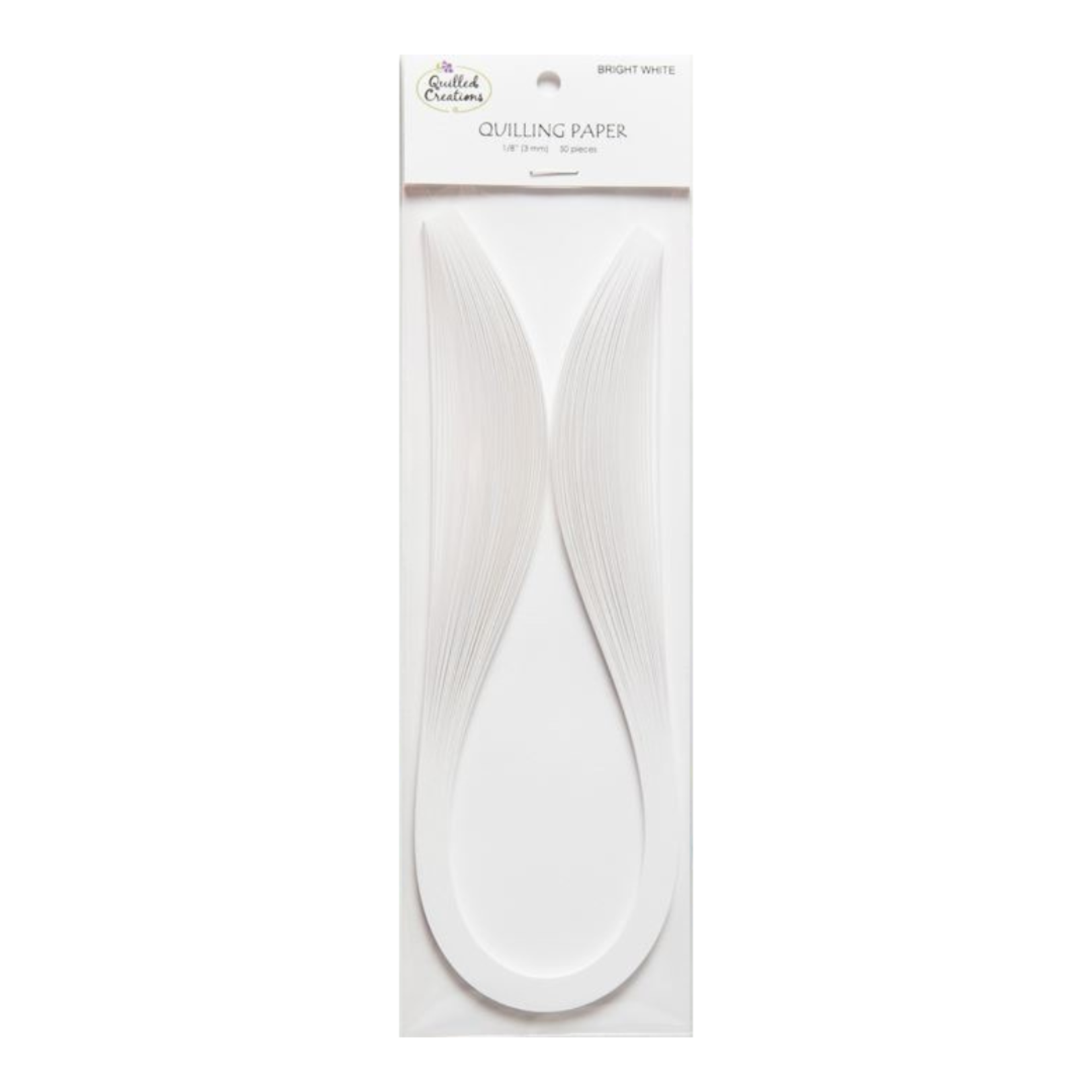 QUILLED CREATIONS SOLID PAPER 1/8" BRIGHT WHITE