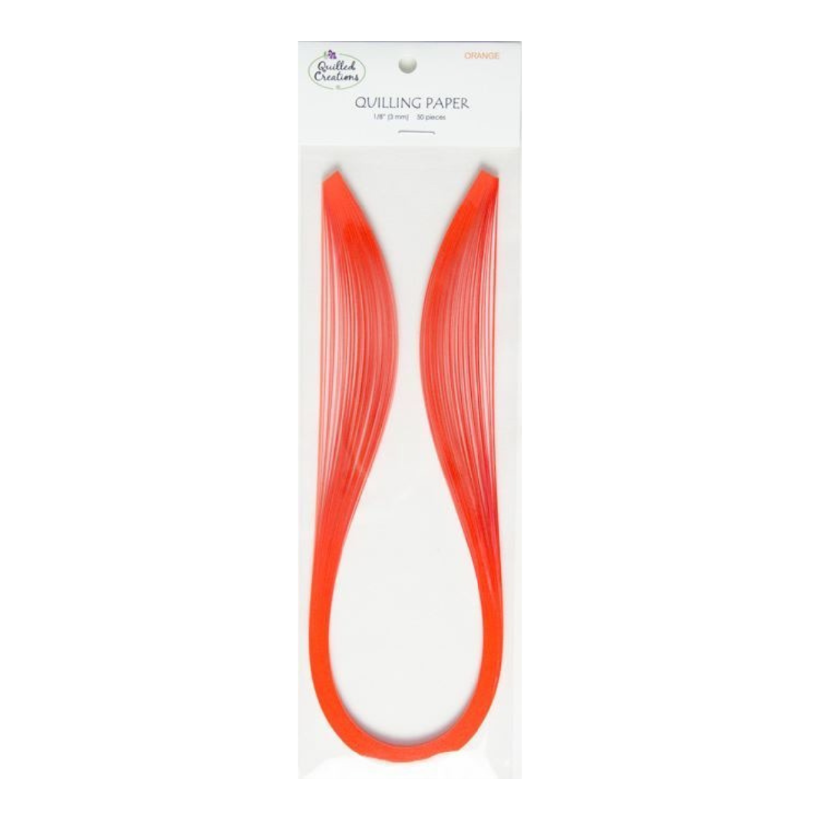 QUILLED CREATIONS SOLID PAPER 1/8" ORANGE