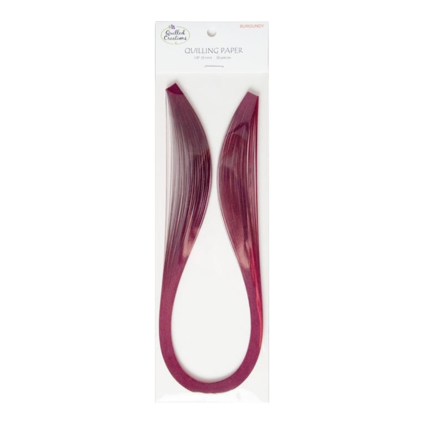 QUILLED CREATIONS SOLID PAPER 1/8" BURGUNDY