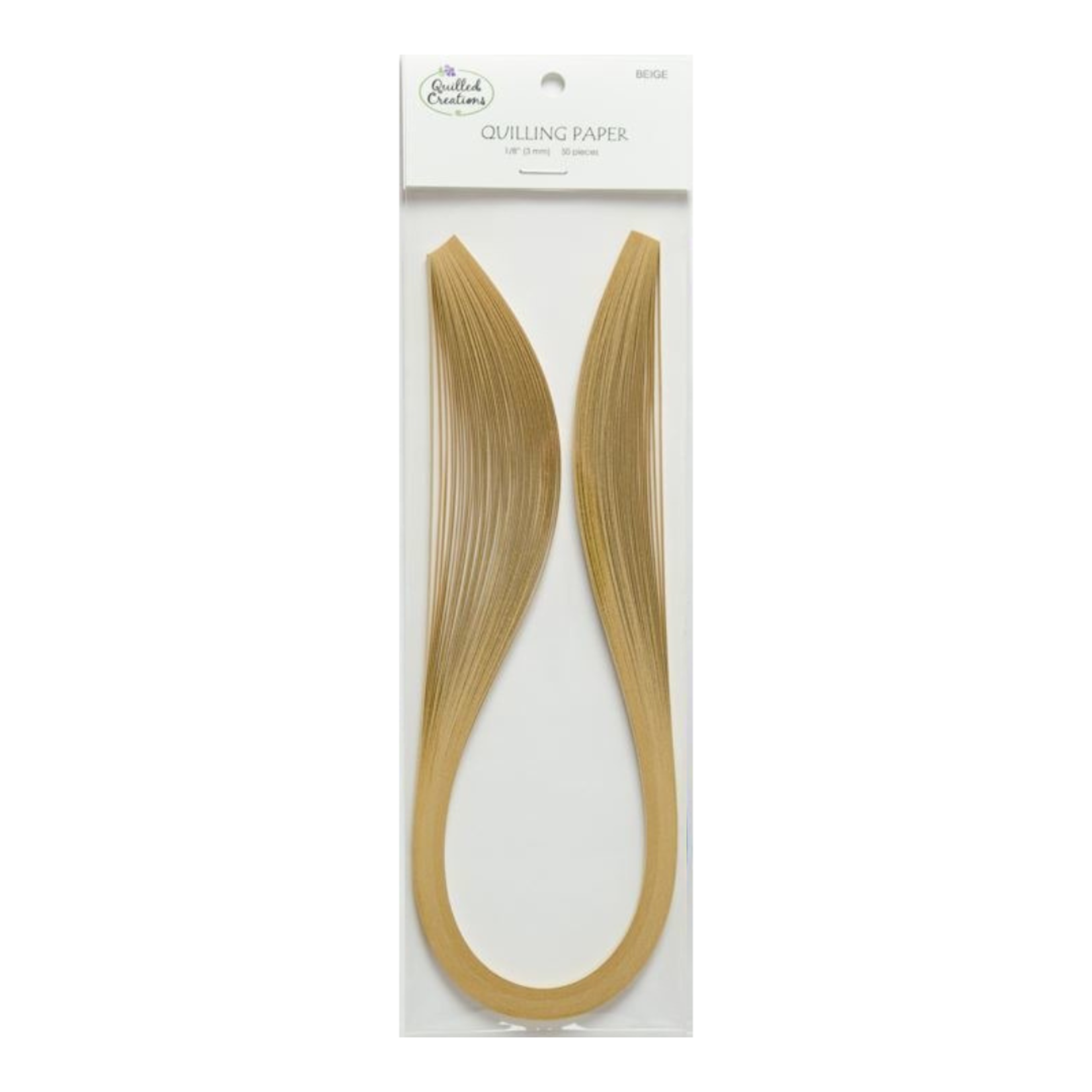 QUILLED CREATIONS SOLID PAPER 1/8" BEIGE