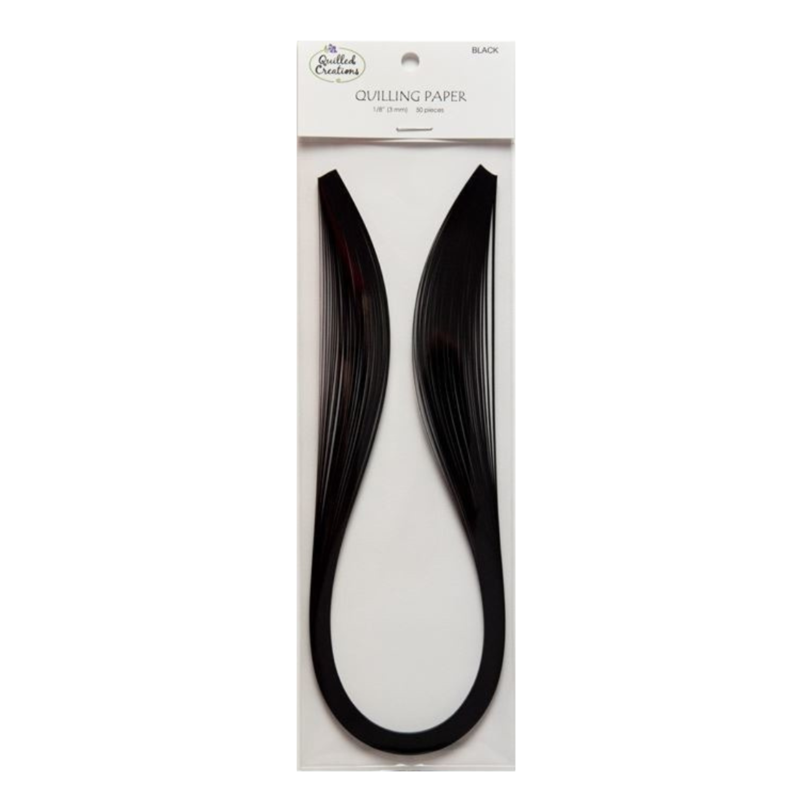 QUILLED CREATIONS SOLID PAPER 1/8" BLACK