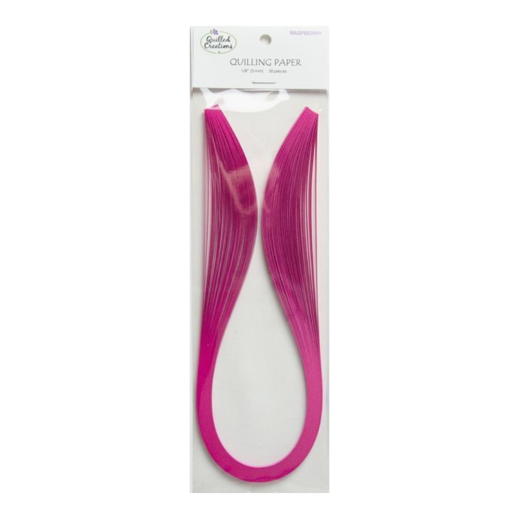 QUILLED CREATIONS SOLID PAPER 1/8" RASPBERRY