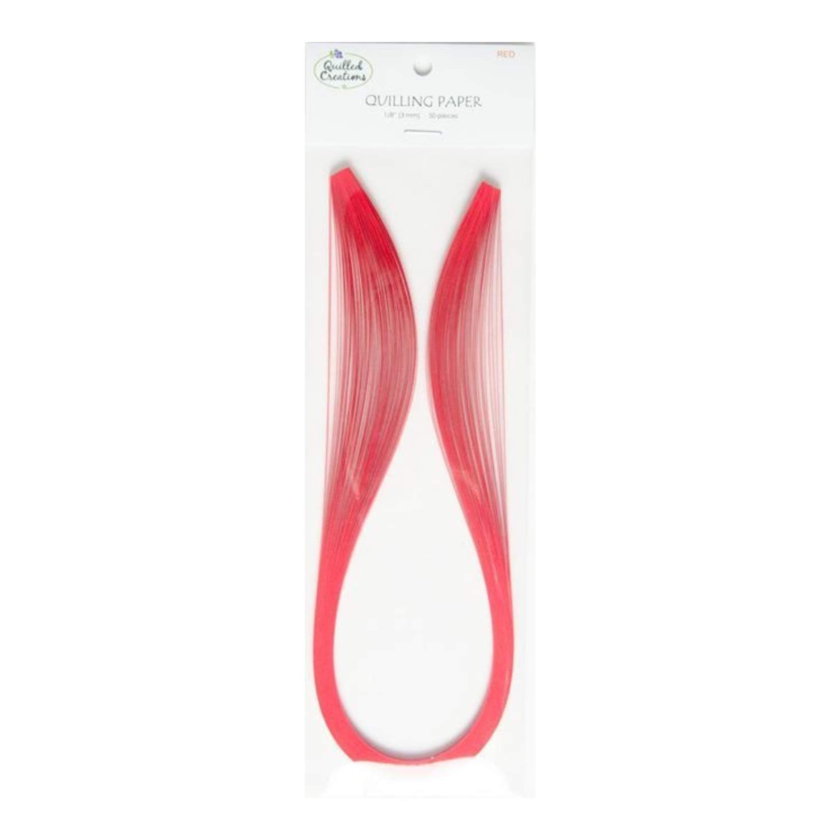 QUILLED CREATIONS SOLID PAPER 1/8" RED