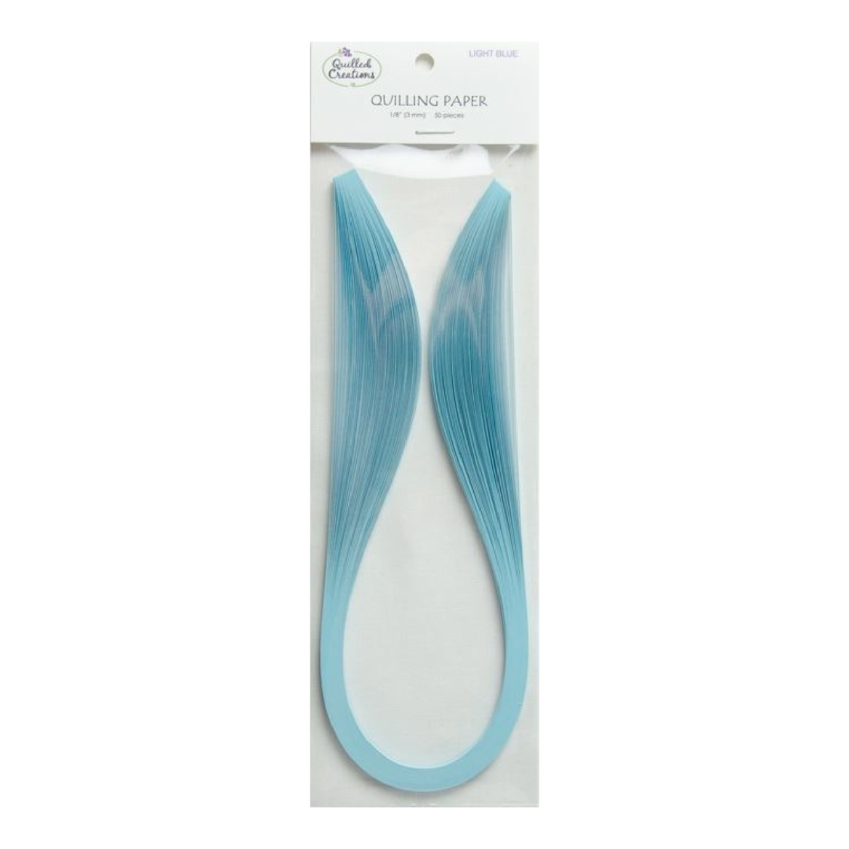 QUILLED CREATIONS SOLID PAPER 1/8" LIGHT BLUE