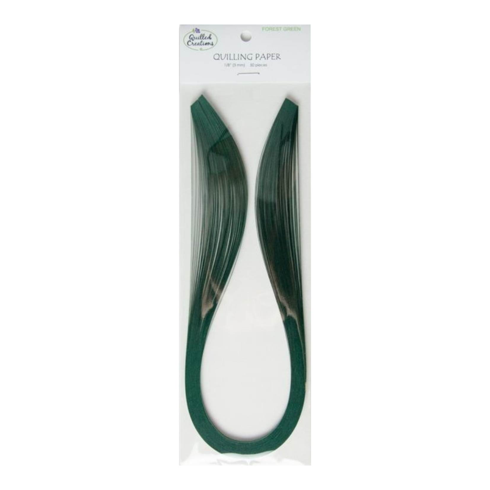 QUILLED CREATIONS SOLID PAPER 1/8" FOREST GREEN