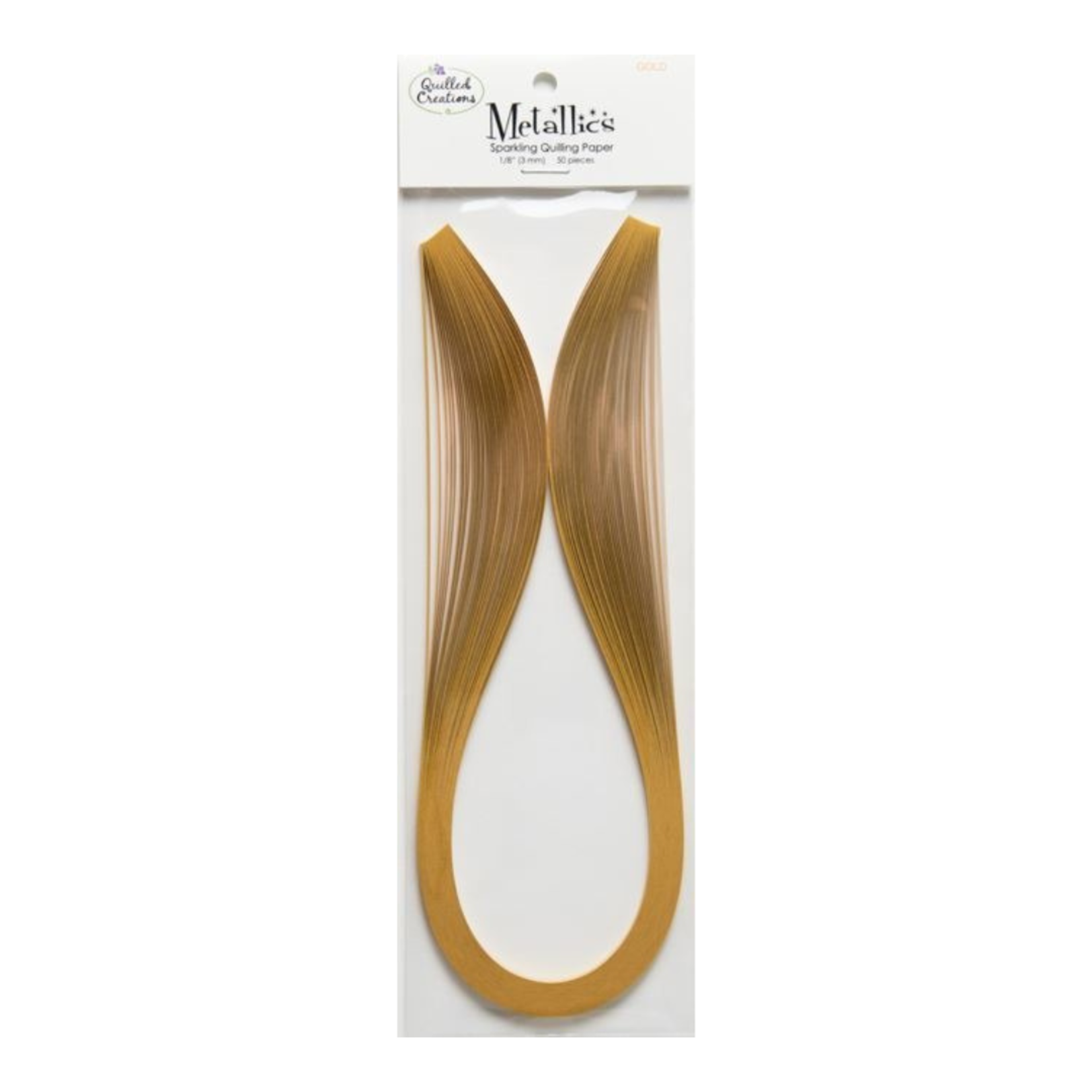 QUILLED CREATIONS METALLICS PAPER 1/8" GOLD