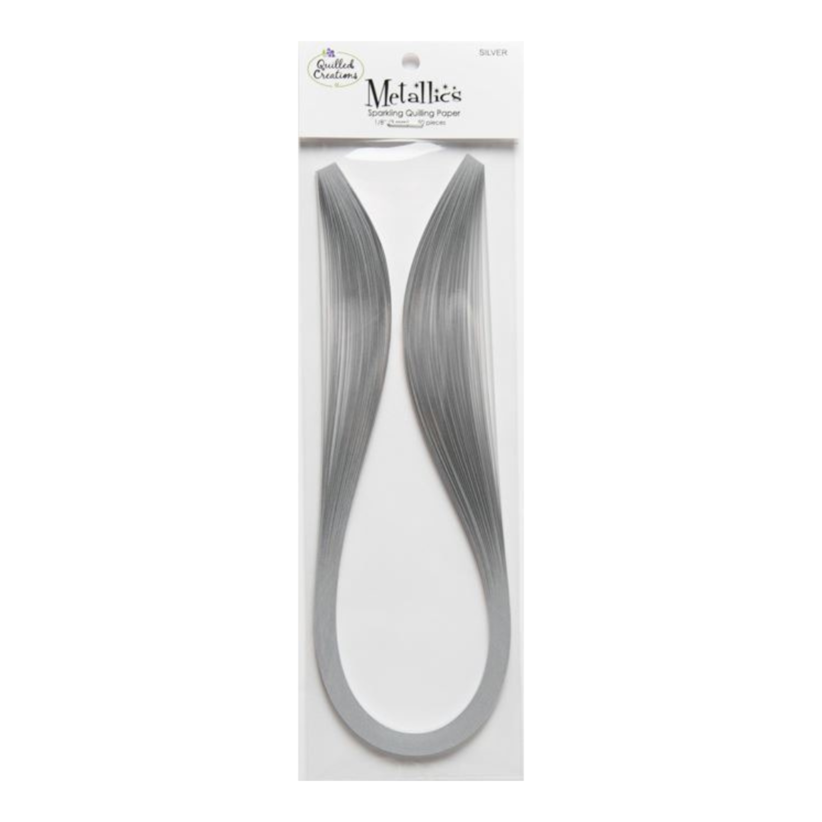 QUILLED CREATIONS METALLICS PAPER 1/8" SILVER