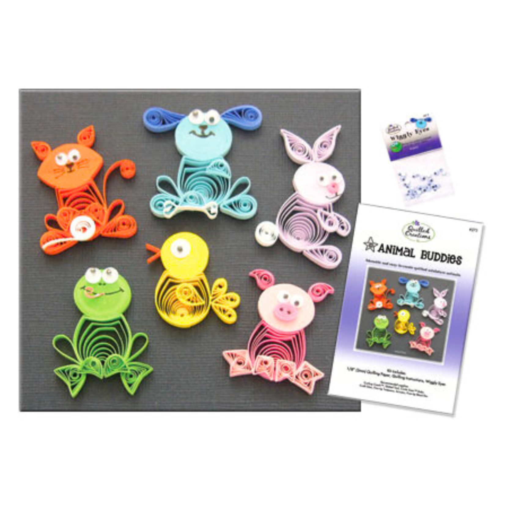 QUILLED CREATIONS QUILLING KIT ANIMAL BUDDIES