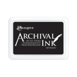 RANGER ARCHIVAL INK STAMP PAD JET BLACK