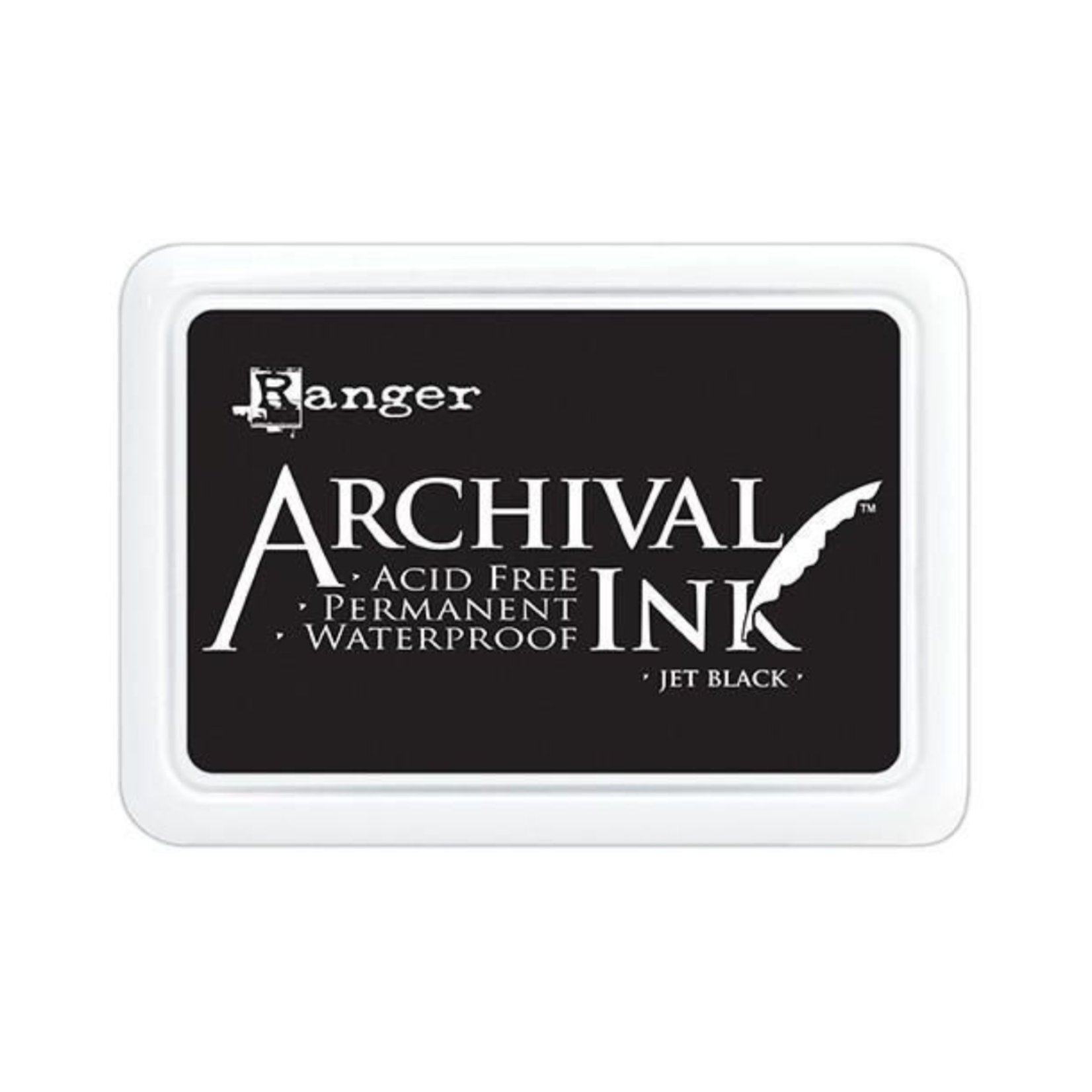 RANGER ARCHIVAL INK STAMP PAD JET BLACK