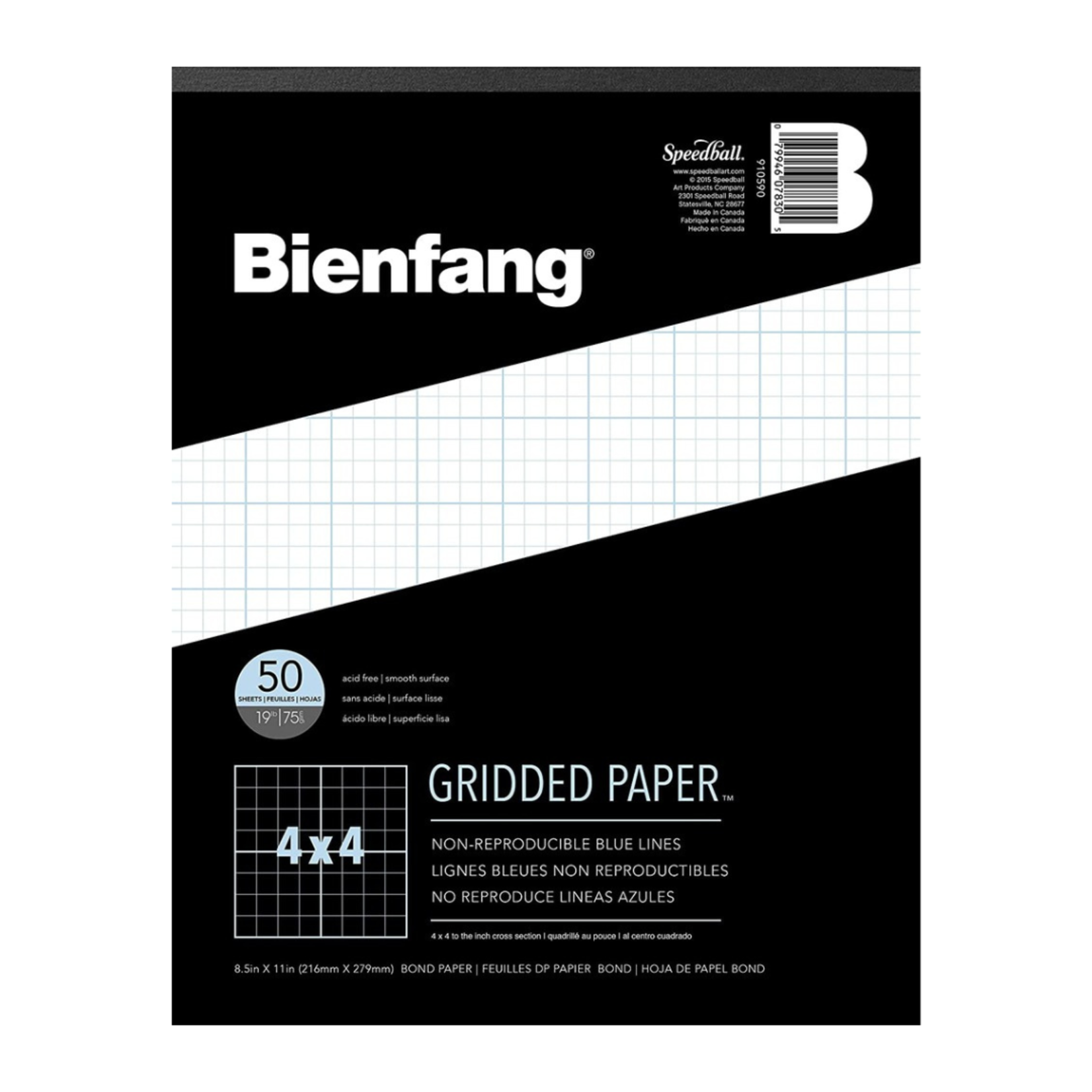 BIENFANG BIENFANG GRIDDED PAPER PAD 4X4 GRID 8.5X11