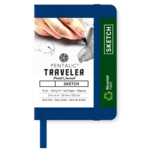 PENTALIC PENTALIC TRAVELER POCKET JOURNAL SKETCH 4X3 ROYAL BLUE
