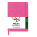 PENTALIC PENTALIC TRAVELER POCKET JOURNAL SKETCH 6X8 BRIGHT PINK