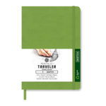 PENTALIC PENTALIC TRAVELER POCKET JOURNAL SKETCH 6X8 OLIVE GREEN