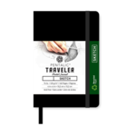 PENTALIC PENTALIC TRAVELER POCKET JOURNAL SKETCH 4X6 BLACK