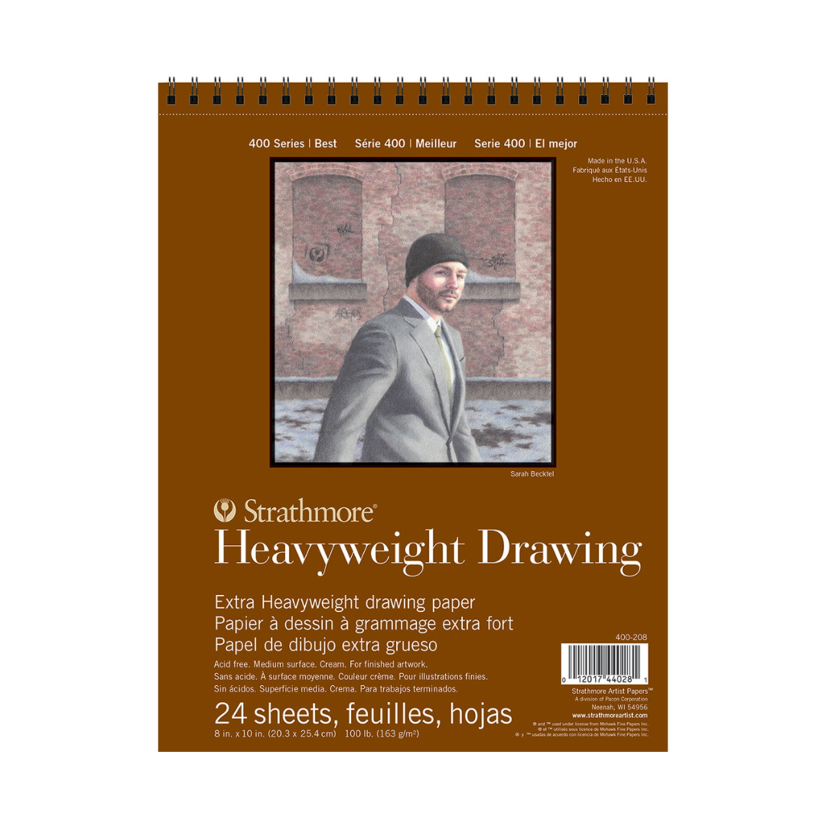 STRATHMORE 400 SERIES HEAVYWEIGHT DRAWING PAD 100LB 8X10"