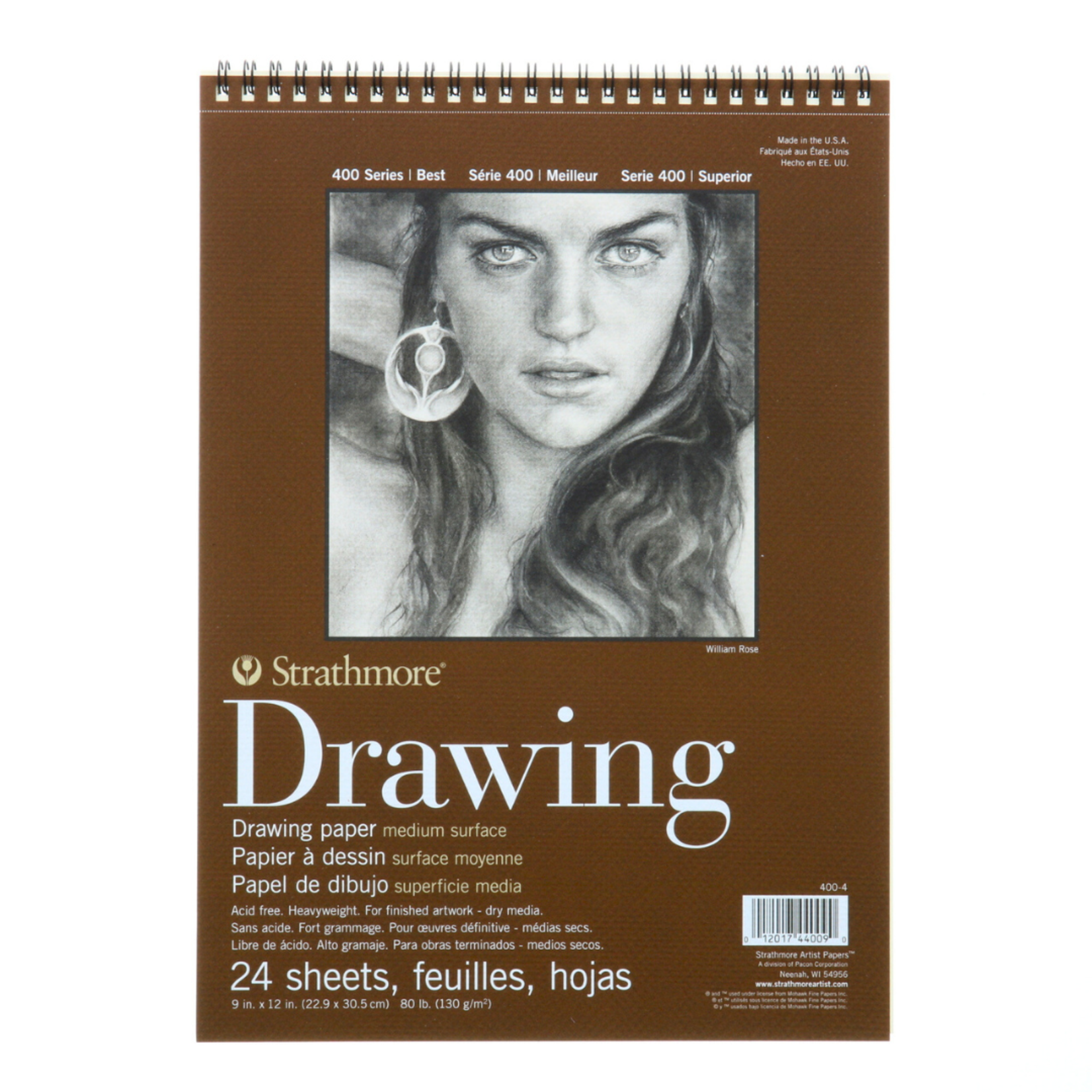 STRATHMORE STRATHMORE 400 SERIES DRAWING PAD 80LB 9X12