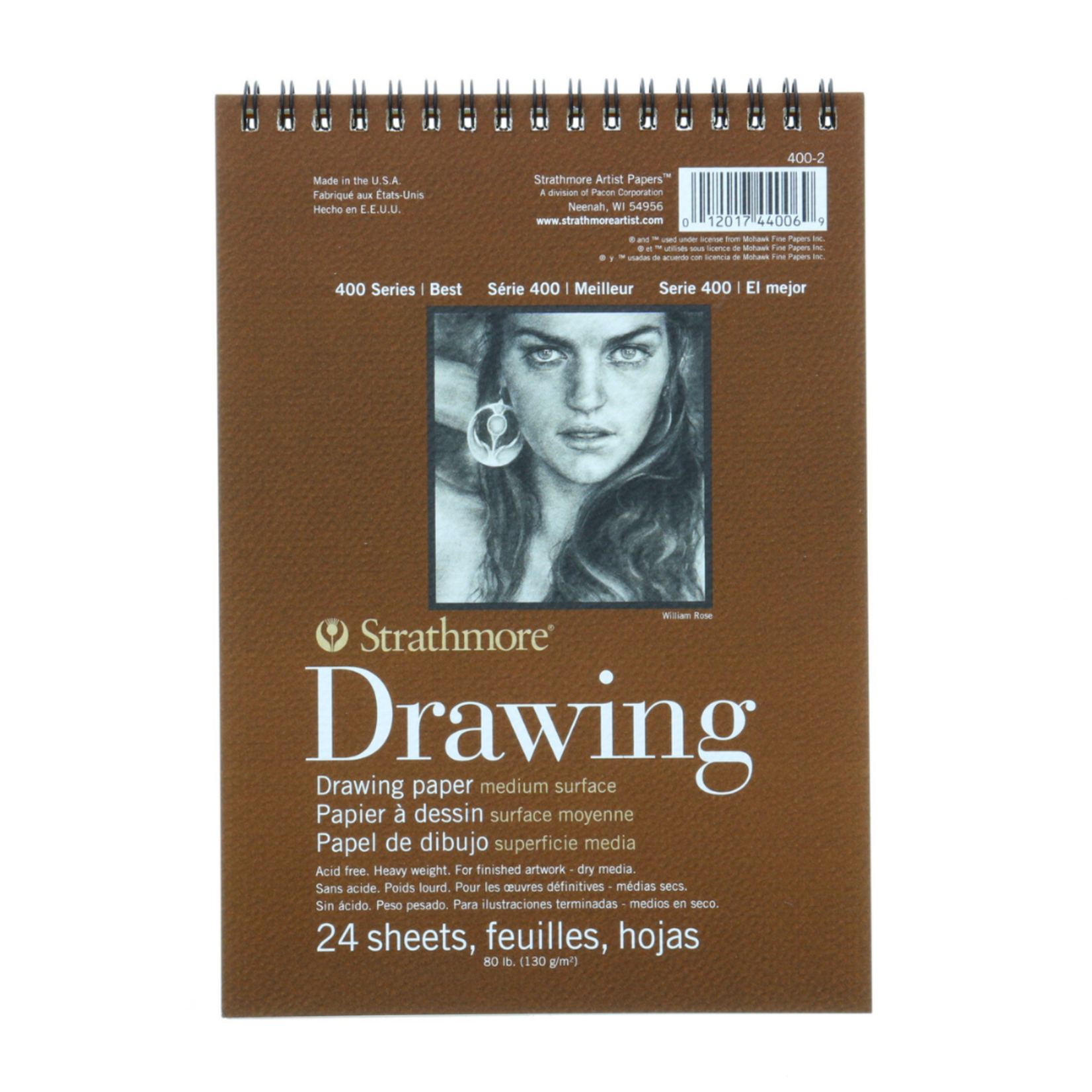 STRATHMORE 400 SERIES DRAWING PAD 80LB 4X6