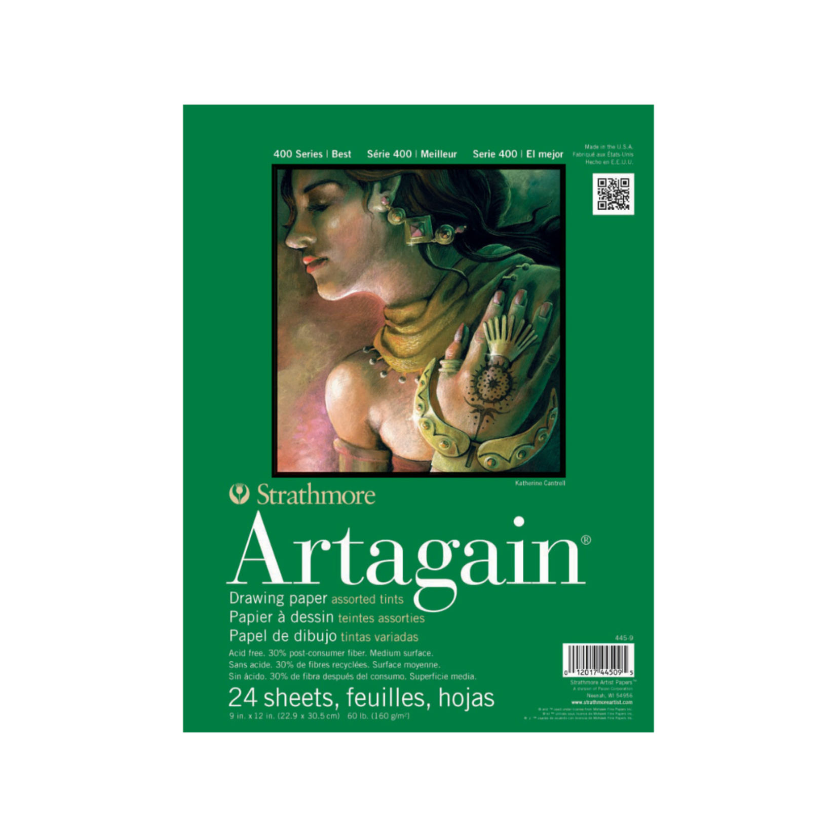 STRATHMORE STRATHMORE ARTAGAIN PAD 9X12 ASSORTED