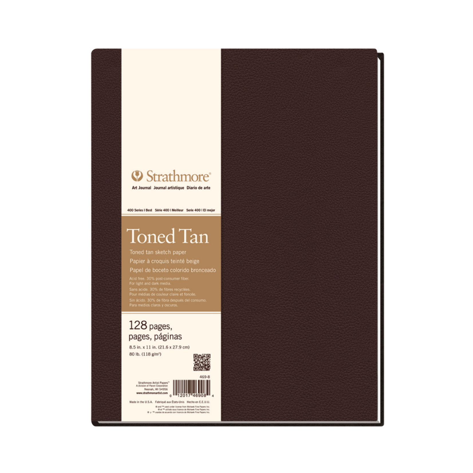 STRATHMORE STRATHMORE ART JOURNAL HARD COVER TONED TAN 8.5X11