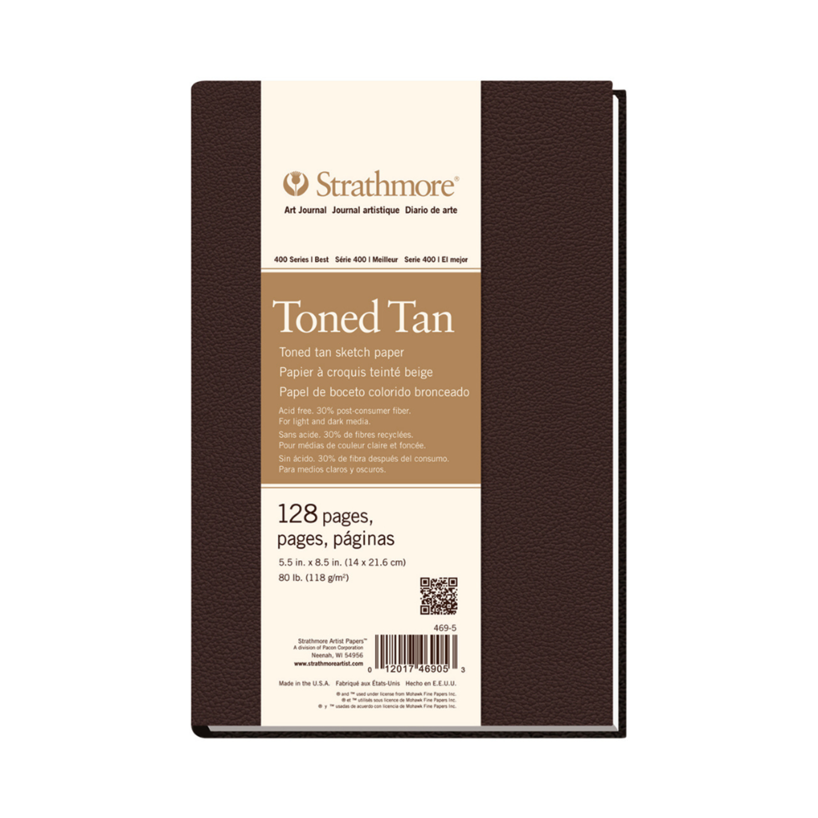 STRATHMORE STRATHMORE ART JOURNAL SOFT COVER TONED TAN 5.5X8