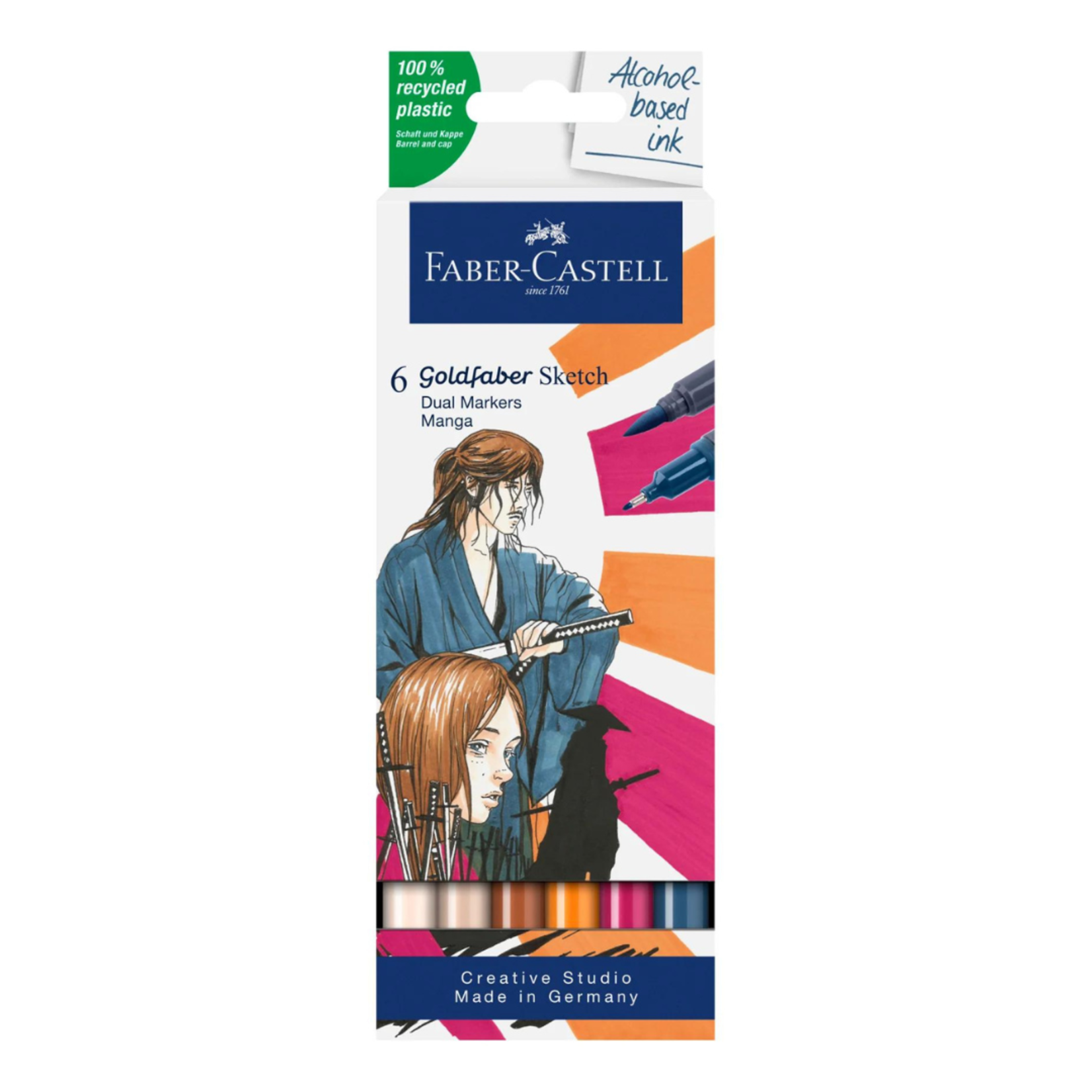 GOLDFABER DUAL SKETCH MARKER 6/SET MANGA