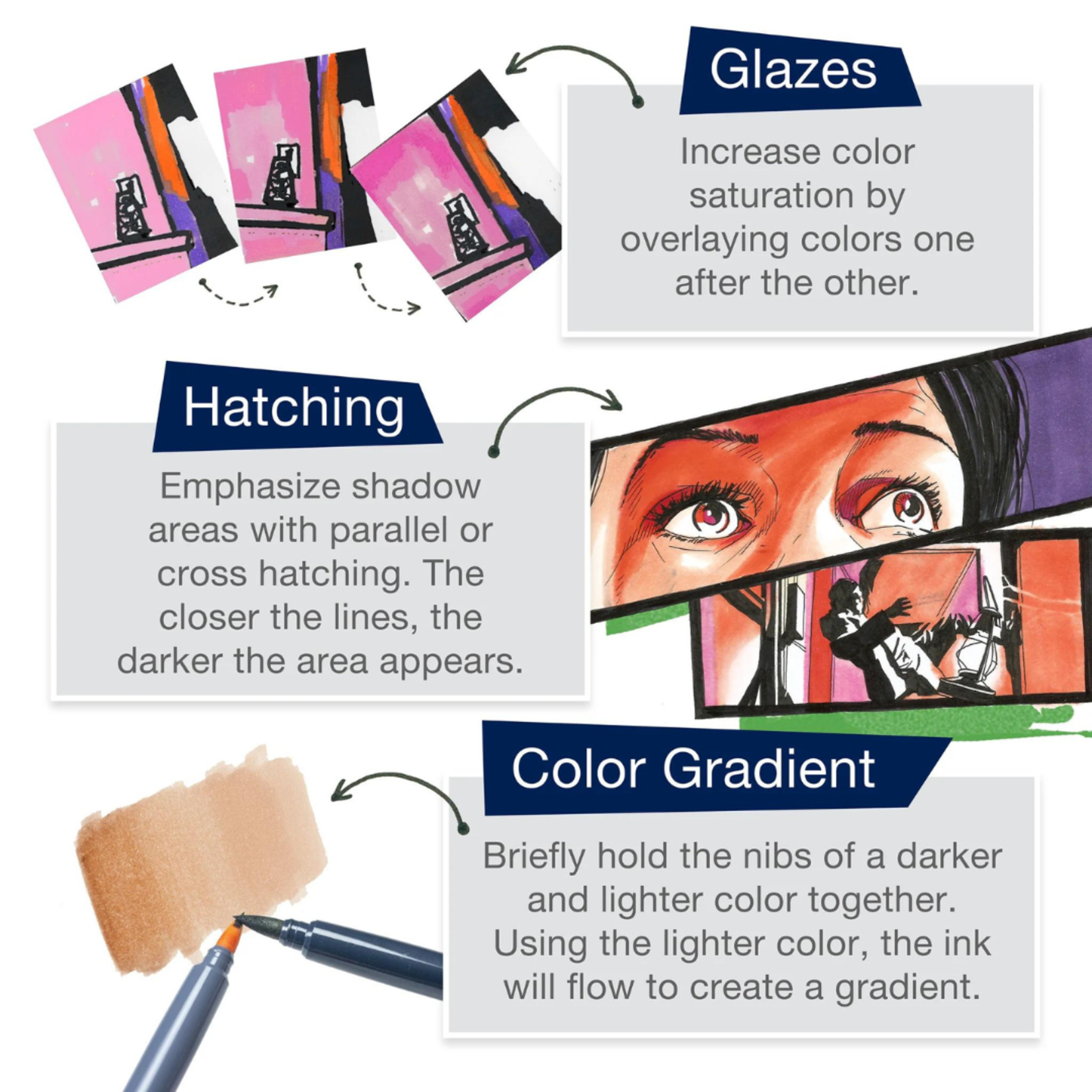 GOLDFABER DUAL SKETCH MARKER 6/SET MANGA