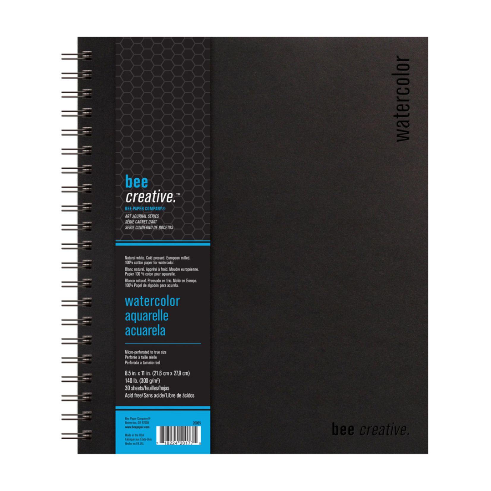 BEE PAPER BEE PAPER BEE CREATIVE WATERCOLOUR PAD 140LB 8.5X11 30/SHEET