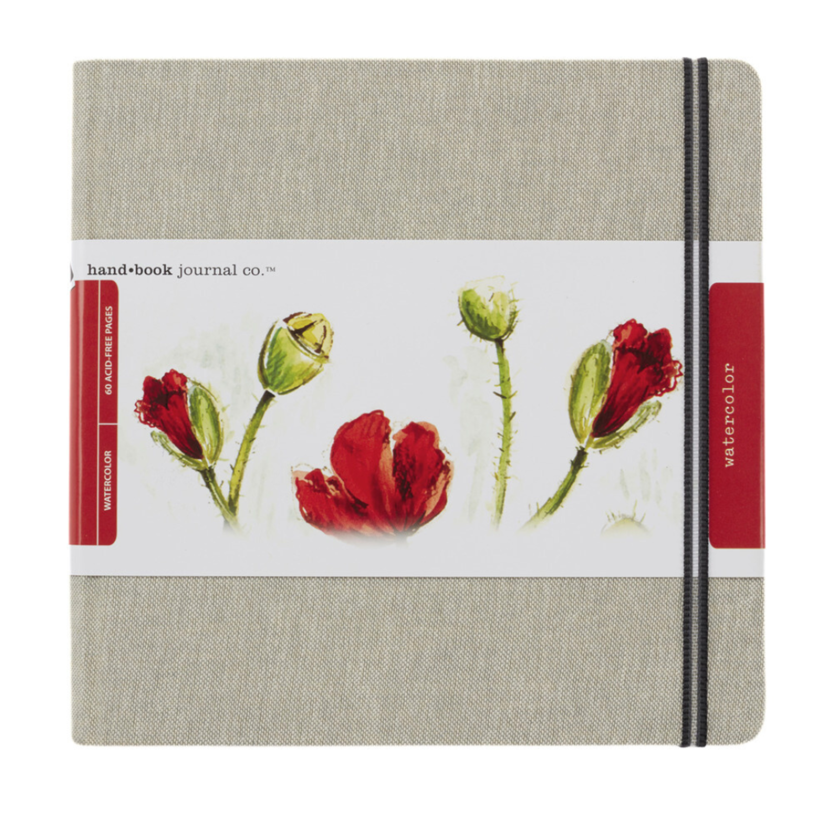 HANDBOOK LINEN JOURNAL WATERCOLOR SQUARE 8.25X8.25