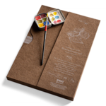 SM-LT ART FOLIO PAD A4 8.5X11.75 BROWN WATERCOLOUR
