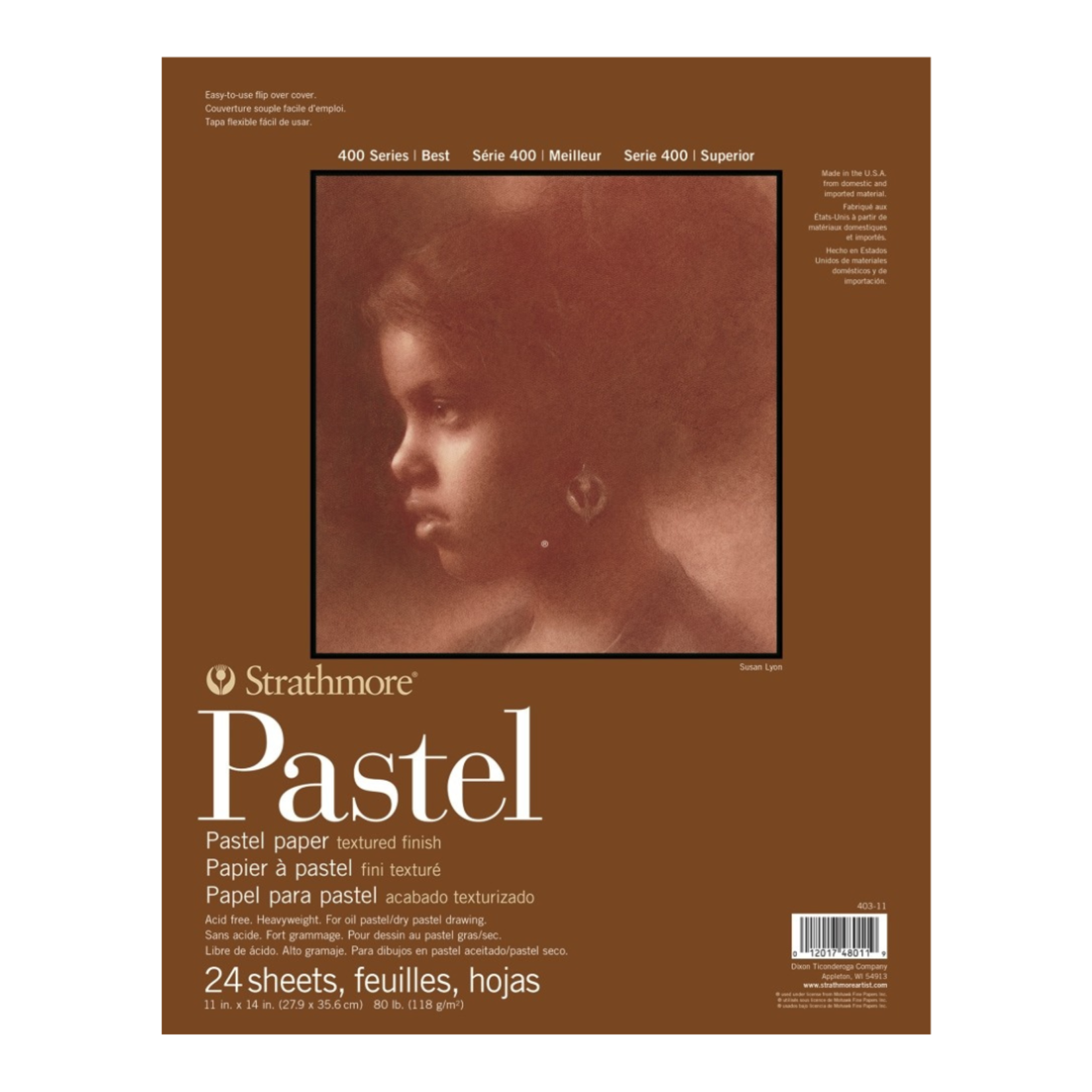 STRATHMORE 400 SERIES PASTEL PAD 11X14 ASSORTED COLOURS