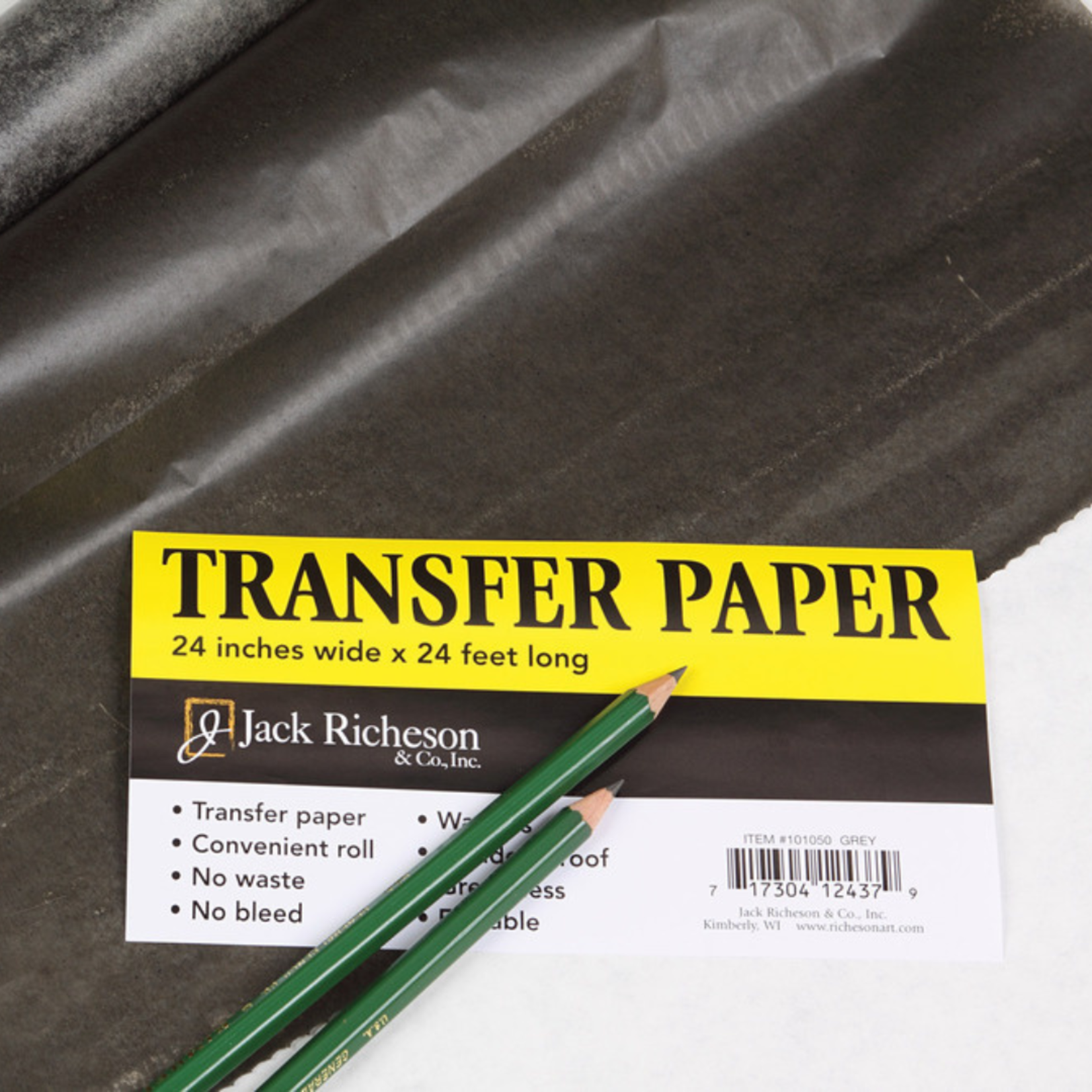 JACK RICHESON TRANSFER PAPER ROLL 24"X 24FT GREY