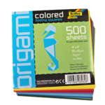 FOLIA FOLIA ORIGAMI PAPER 4" ASSORTED COLOURS 500/SHEETS