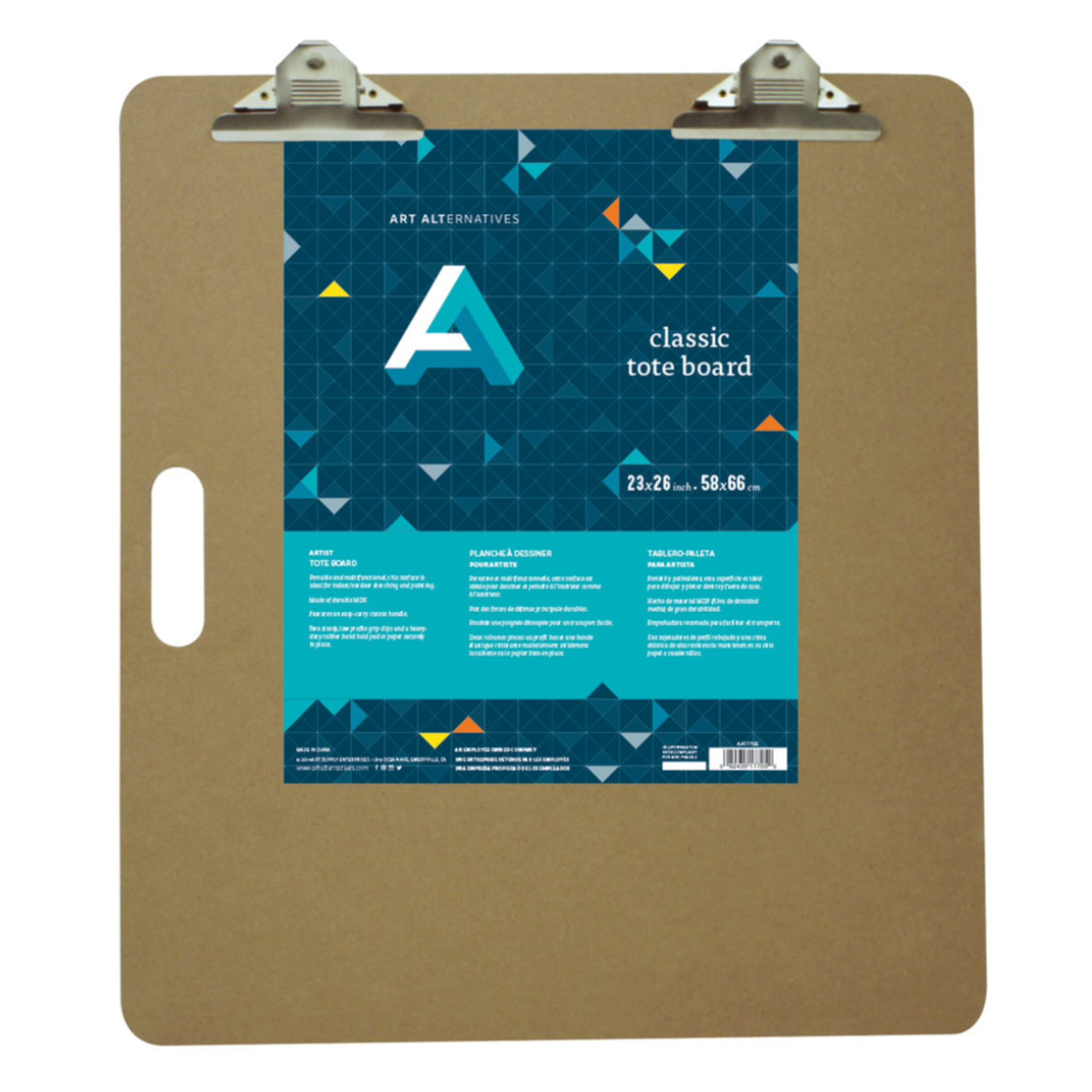 ART ALTERNATIVES CLASSIC TOTE BOARD W/ CLIPS 23X26